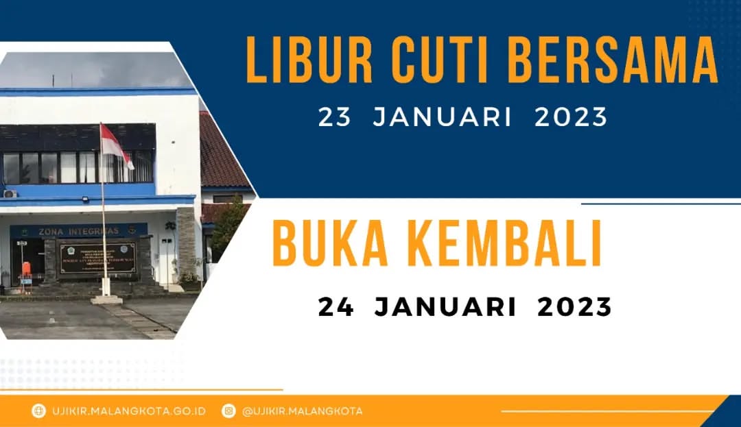 LIBUR CUTI BERSAMA 23 JANUARI 2023