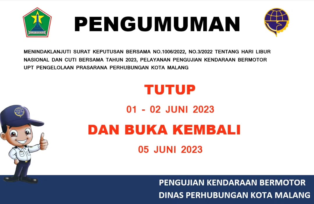 Surat Keputusan Bersama No.1006/2022, No.3/2022 Tentang Hari Libur Nasional dan Cuti Bersama 2023