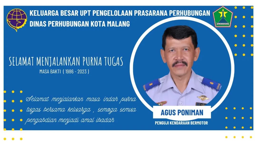 Selamat Purna Tugas Pak Agus Poniman